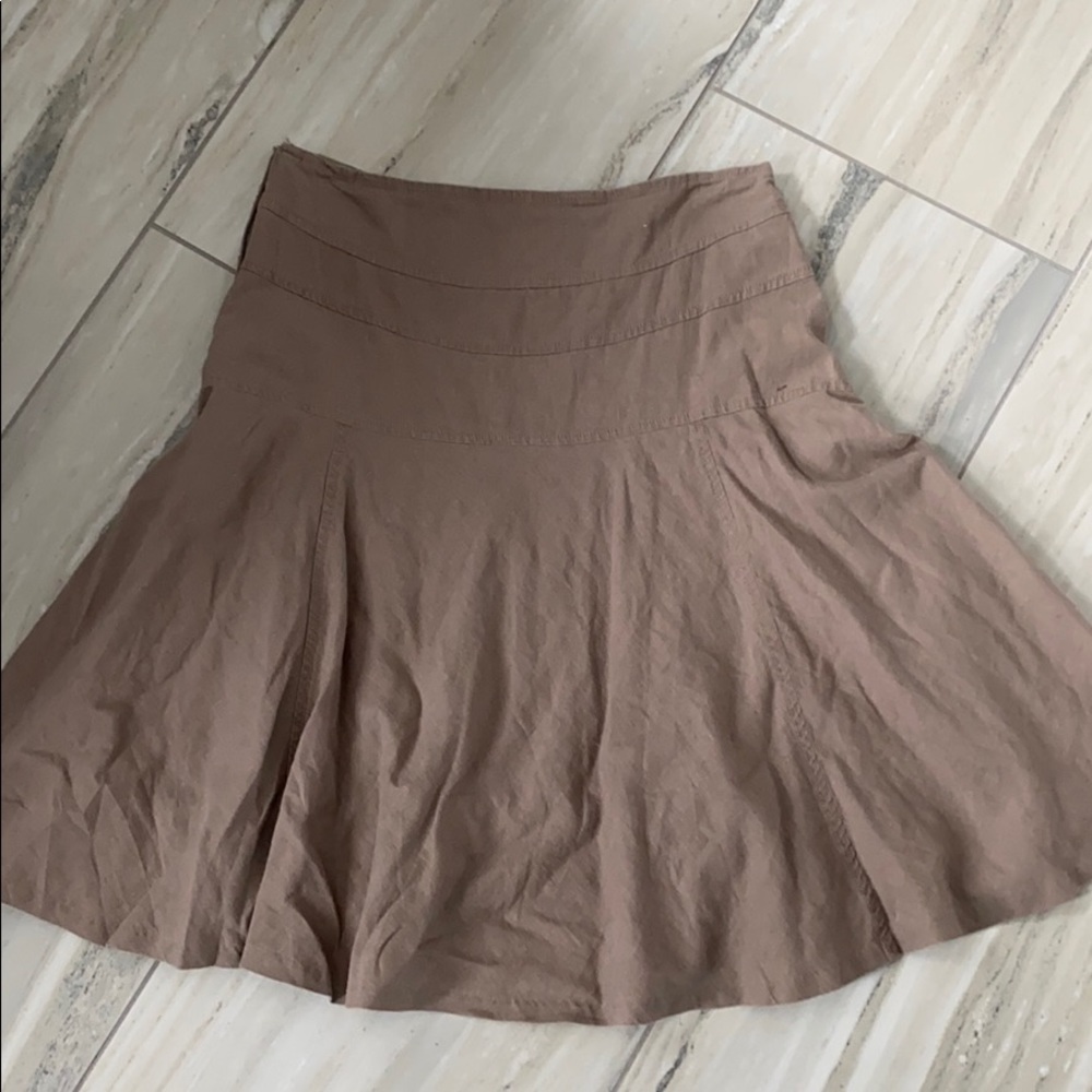 GAP Light Brown Linen Skirt